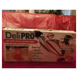 NIB DeliPro Stainless Adjustable Knife & Meat Fork