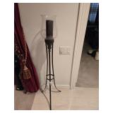 NWT 50.5' Floor-Standing Metal and Glass