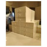 (3) Small White Countertop Organizers