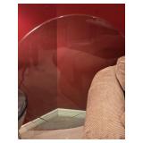 48' Diameter,  1/2' Round Thick Glass Top
