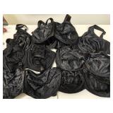 (7) 36DDD Cabernet & Bali Black Bras