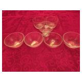 (6) 6' & (7) Assorted Small Clear Glass Bowls +