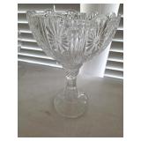 13.5' Tall Crystal Pedestal Dish