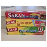 (1) Full Press-n-Seal, (1) Partial Cling Wrap &