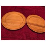 13.5' Handmade Wooden Plates or Chargers