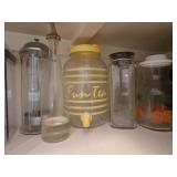 Glass Straw Keeper, Glass Oil Bottle, Sun Tea