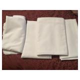 (4) White 54'x72' Table Cloths