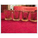 (4) 3' Mercury Glass Votives w/Candles