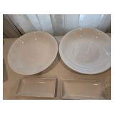 (2) 16' Shallow Bowls & (2) 10.5' Rectangular