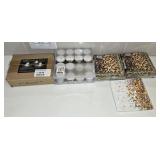NIB (12) LED Tea Lites, Box of Tea Lights & (3)