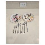 (2) Vintage Warner Brothers Character Plates &