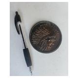 Oversized Lucky Penny (Pen for Scale)