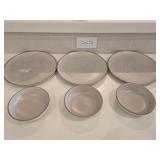 (3) Pottery Plates & (3) Bowls
