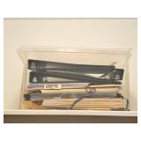 Clear Tote with Assorted Folders