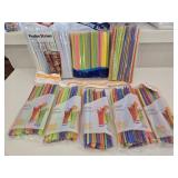 (8) New Bags of Straws