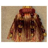 Nice 30' Red & Gold Beaded Tassel