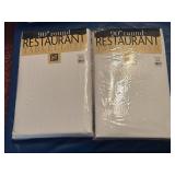 (2) NEW 90' Round Restaurants Tablecloths