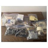 Paper clips, Tape, Thumbtacks, White out  & Note