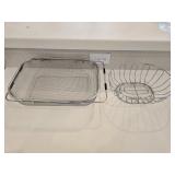 Stainless Fruit Bowl & Strainer w/Handles