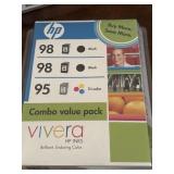 NEW HP 98/98/95 Vivera Ink Combo Value Pack.