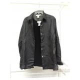 SZ XL EASYSPIRITï¿½ Black Button Down w/Tank