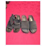 Sz 7 (2) Pr Black Sandals