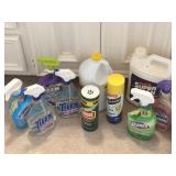 Cleaning Supplies Some New Some Partially Used