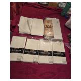 (6) 84' Round Plastic Tablecloths (4) Pkgs are