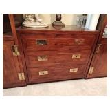 Henredon Scene One Campaign Style Three-Drawer