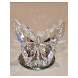 Retired Swarovski Crystal Butterfly Figurine on a
