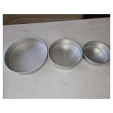 (3) New Wilton Round Cake Pans