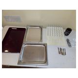 Bottle/Glass Drying Rack, (2) Stainless Shallow