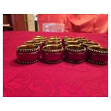 (16) Red Napkin Rings