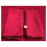 (13) Matching Red Cloth Napkins