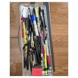 Plastic Container w/Pens