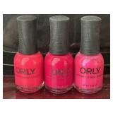 (3) ORLY Nail Polishes