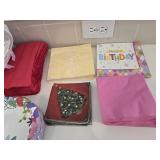 Open Napkins, Dessert Plates, (2) New Pkgs of