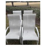 (4) Outdoor Chairs Small Amounts of Rust