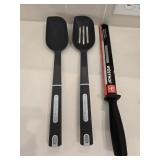 Calphalon Spoons & New 9' Wï¿½sthof Sharpening Steel