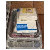 Aluminum Pans & Plastic Table Covers