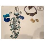 Transparent  Bangle Bracelet W/ Matching Earrings