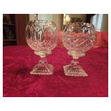 (2) 7.25 Pedestal Rose Bowls