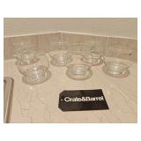 (6) Crate & Barrel Candle Holders