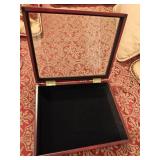 Wooden Display or Presentation Box with a Glass