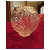 Large 6'ï¿½7.5' Cut Crystal Rose Bowl