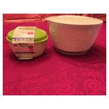 OXO Salad Spin Bowl + NIB Stay Fit 5Pc Salad Set