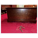 Bombay Company Wooden Jewelry Box w/Skeleton Keys