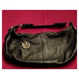 Elliott Lucca Soft Black Leather Hobo Bag