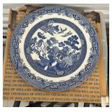 VTG Churchill England Blue Willow 12.5'  plate