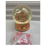 Christmas Miller 1993 Snow Globe & Earrings